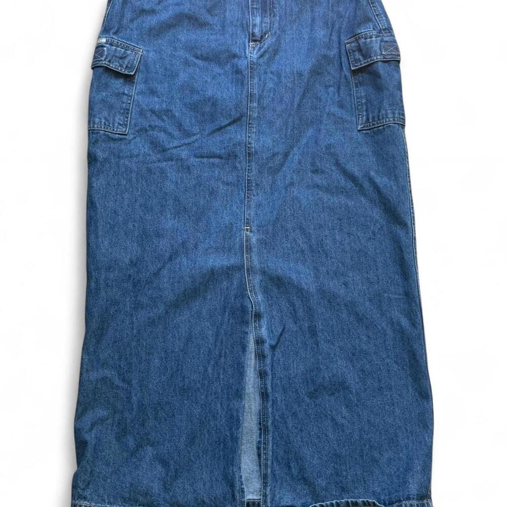 Quizz New York denim midi/maxi skirt with pockets #90s #grunge
